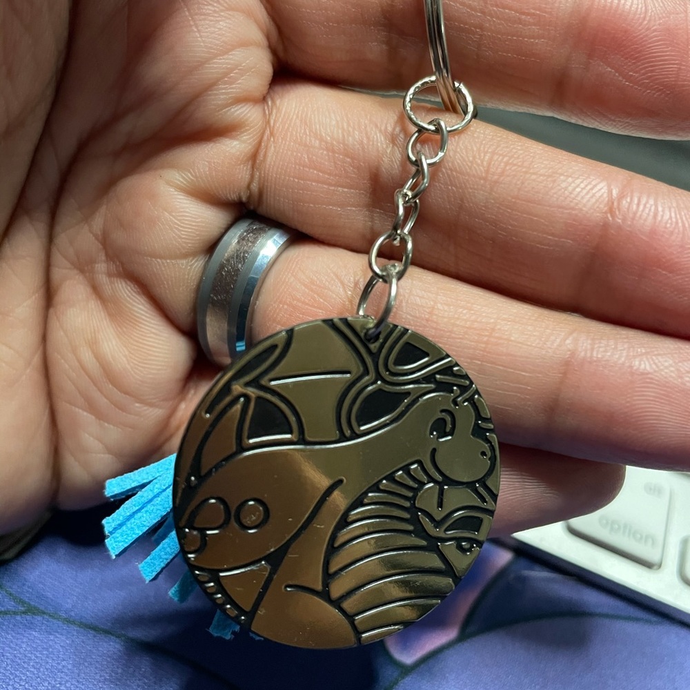 Dragonite Pokemon Card Game Coin Keychain